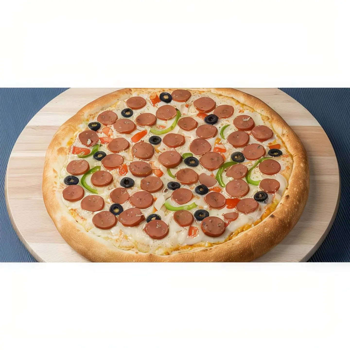 Hot Dog Pizza With Mushrooms