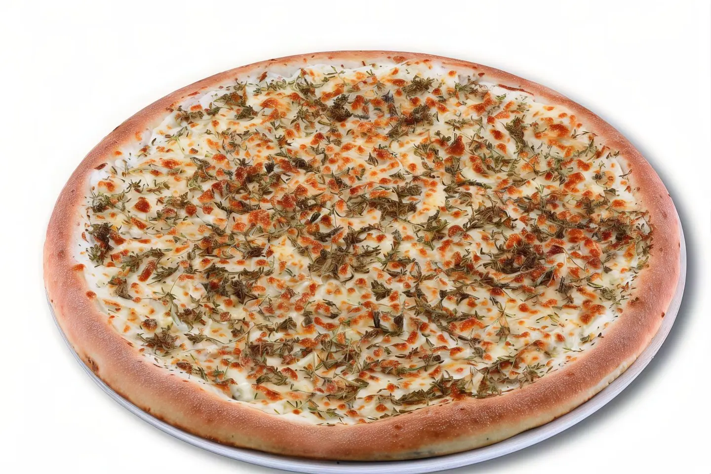 Cheese, Labneh And Thyme Pizza