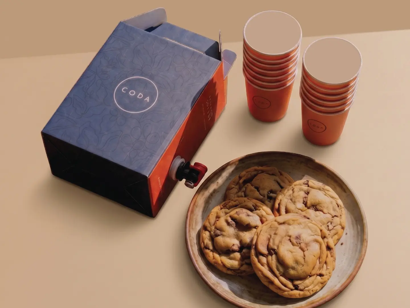 Coffee Of The Day Box 1 L With Large Cookies Box