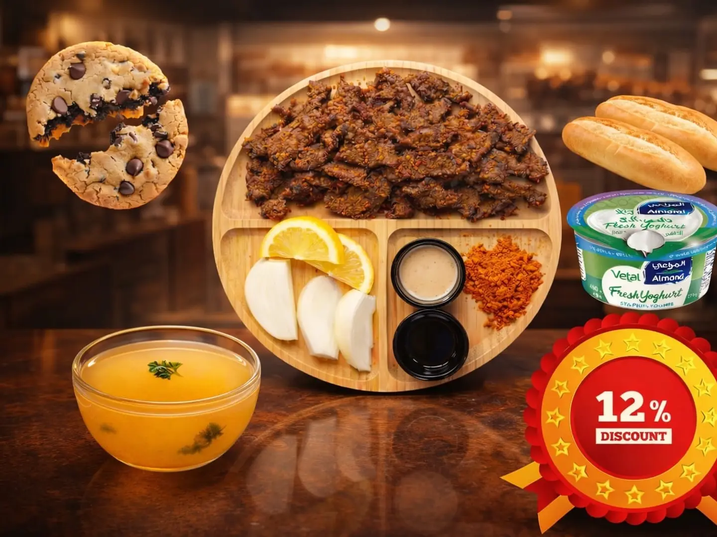 وجبة إفطار لحم