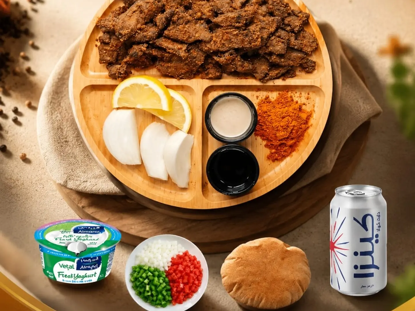 وجبة صحية لحم ( نفر )