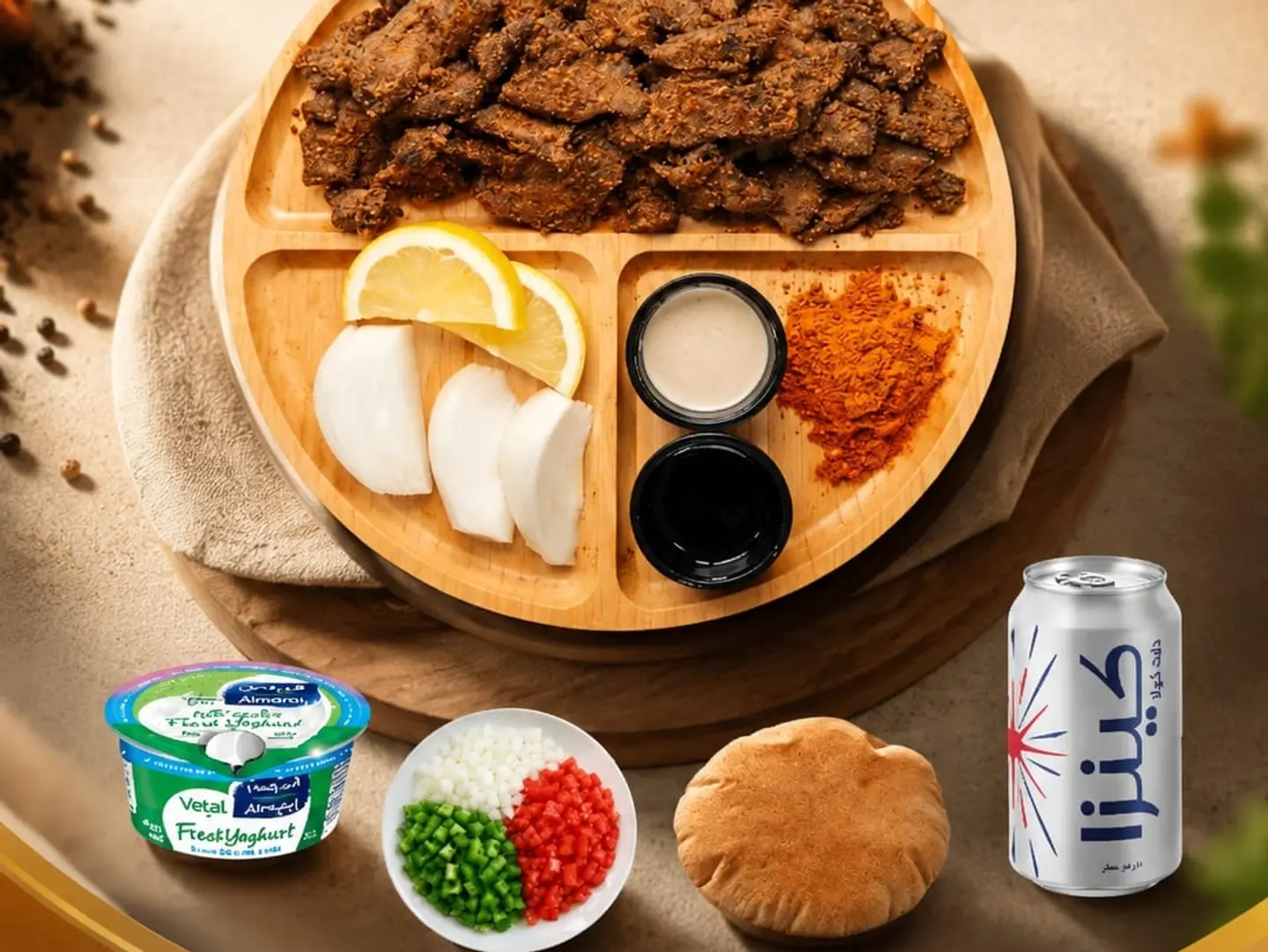 وجبة صحية لحم ( جامبو )