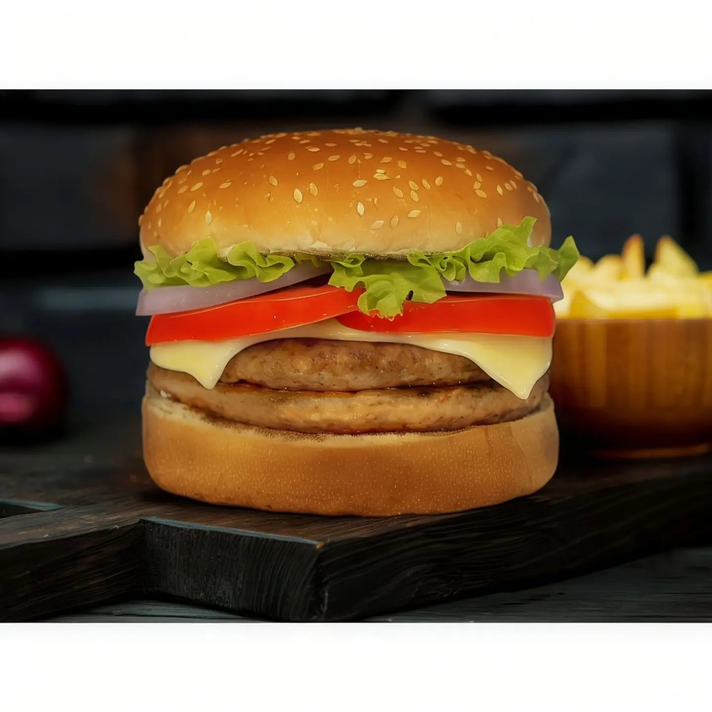 Double Chicken Burger