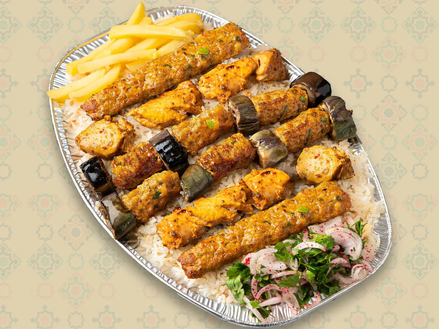 نص كيلو مشكل دجاج