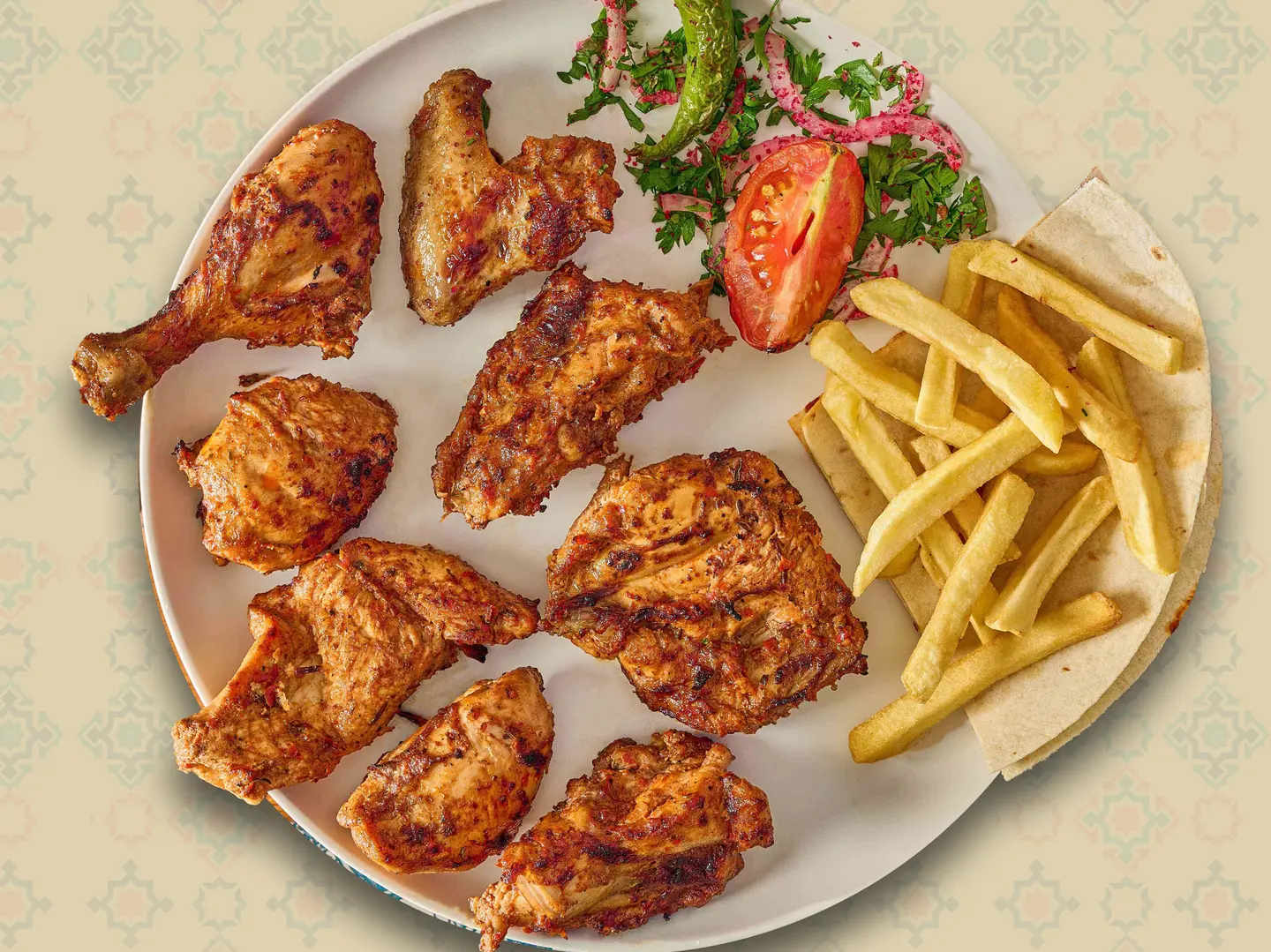 دجاج بالعظم