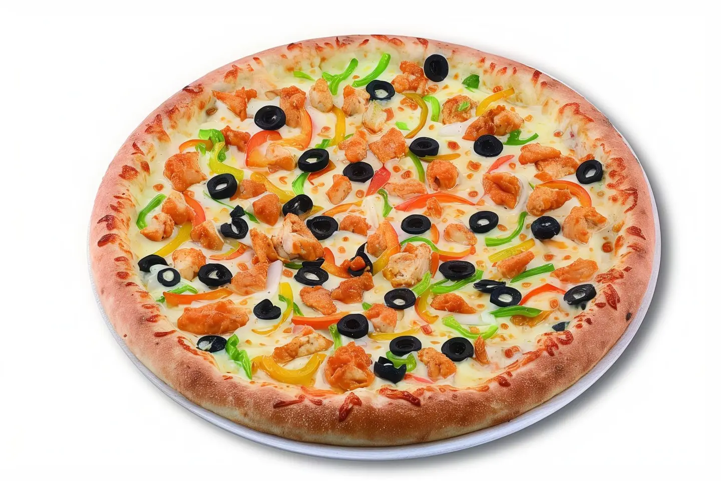 Chicken Pizza With Vegetables