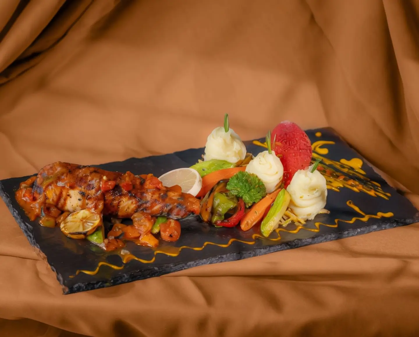 سالمون مشوي