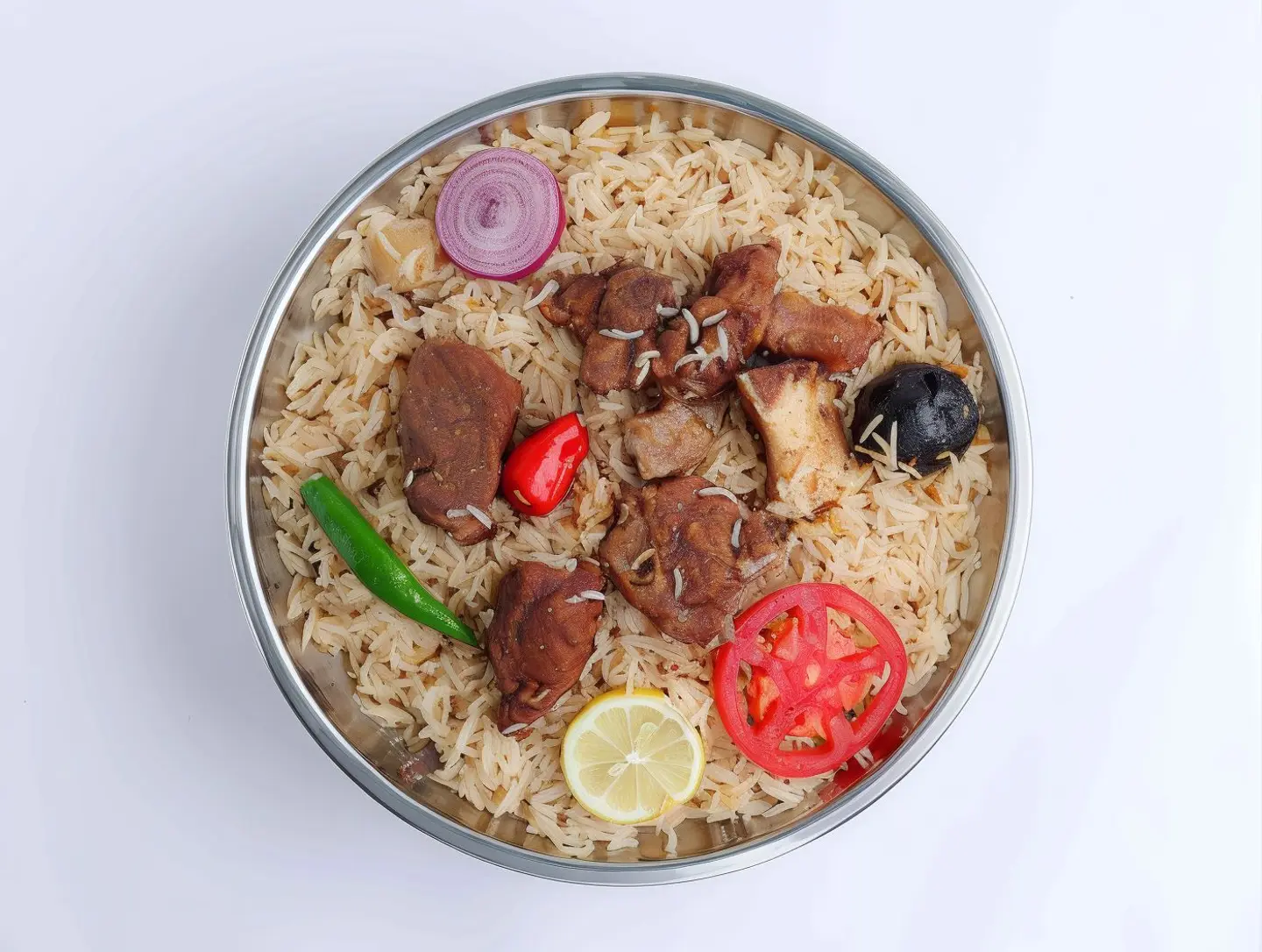 كبسة البر لحم حاشي