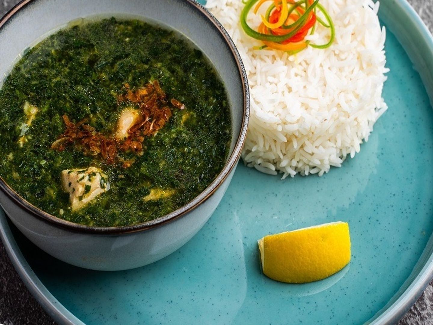 Chicken Meal With Mulukhiyah