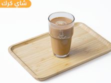 كوب زجاج كبير شاي كرك