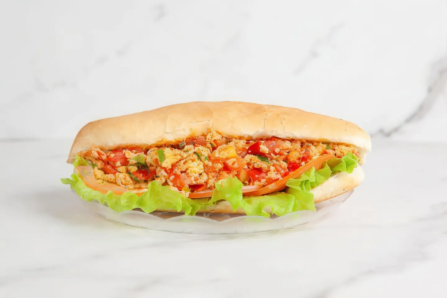 Shakshouka Samoli Sandwich