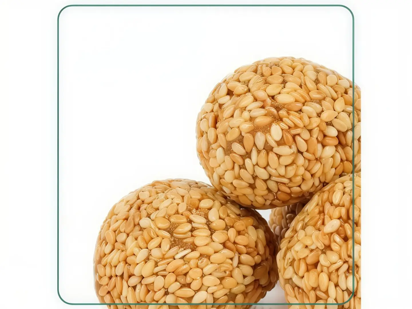 تمرية 4 كرات بالسمسم والطحينية