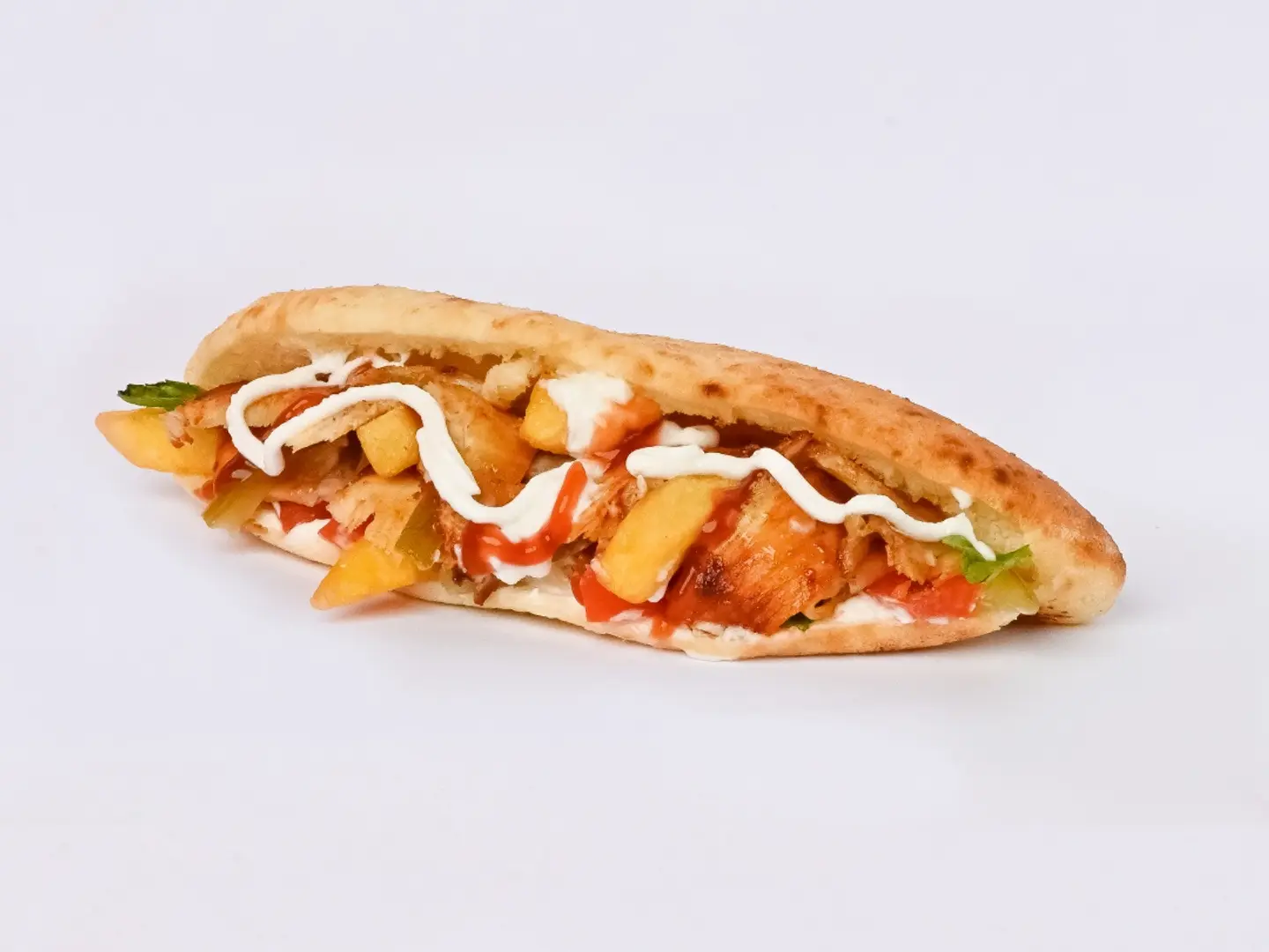 Chicken Shaker Sandwich With Iraqi Bread  With Cheese