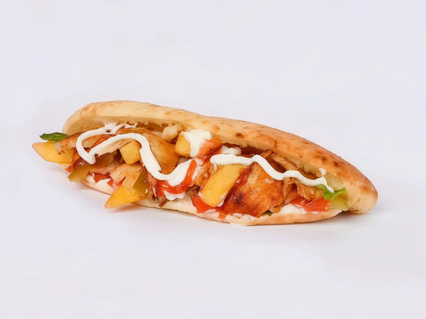 ساندويتش شاكردجاج الخبز العراقي- بالخلطة