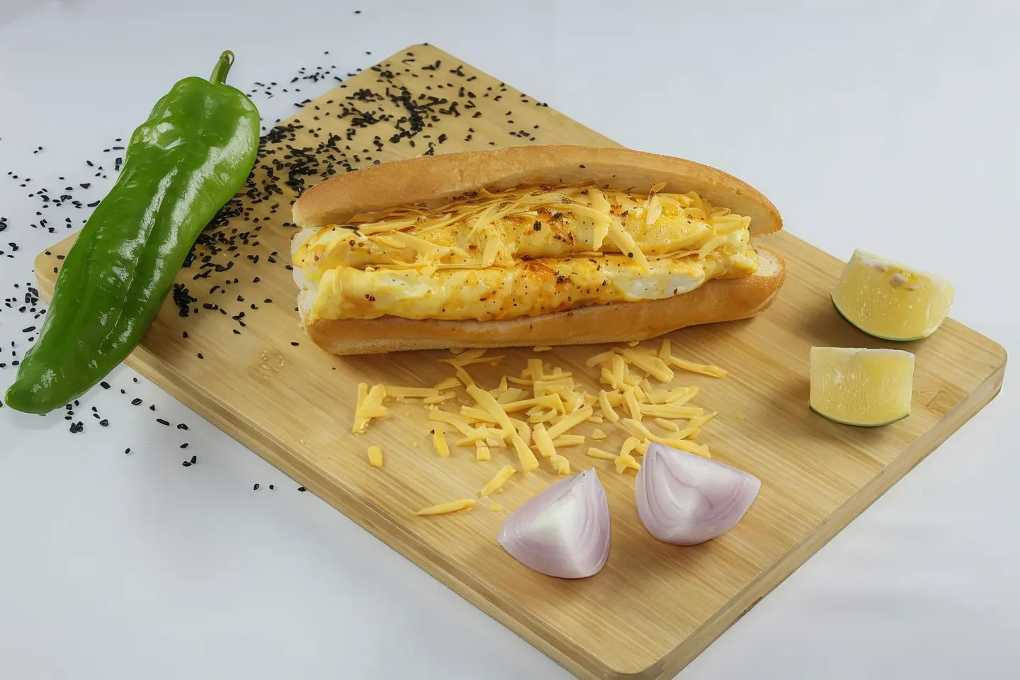 ساندوتش بيض مقلي