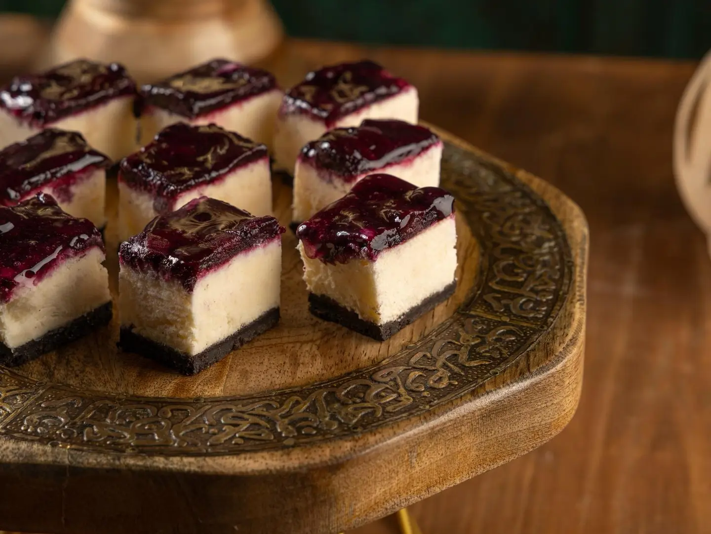 Blueberry & Oreo Cheese Cake - 10 Pcs Of Cake