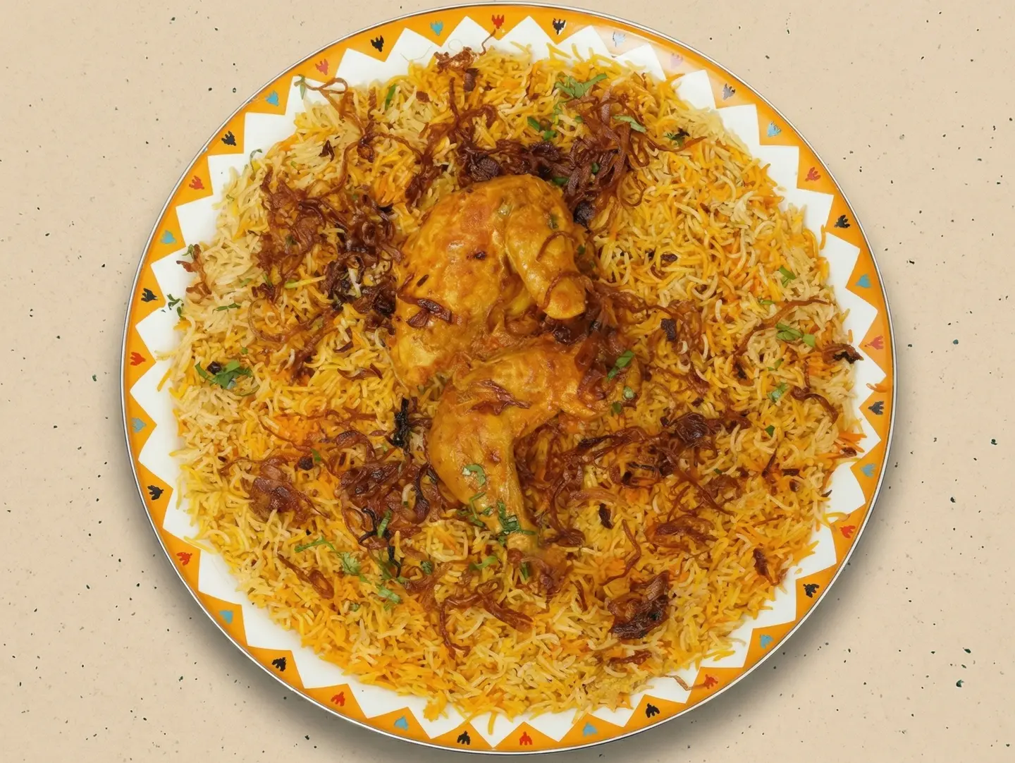 Half Chicken Biryani