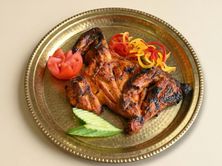 نصف دجاج على الفحم بدون رز