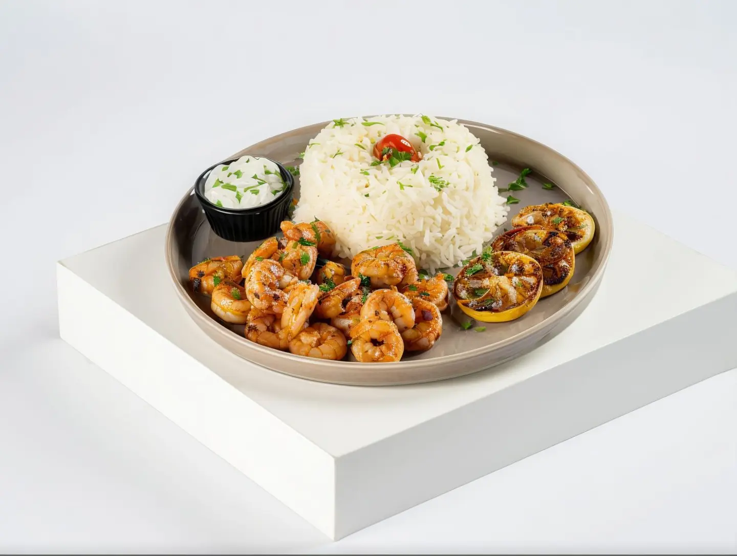 Healthy Shrimp Platter