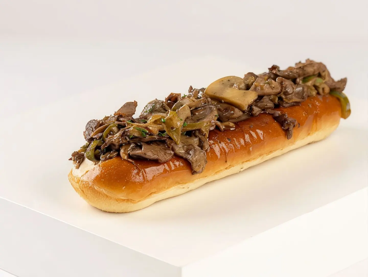 ساندوتش ستيك لحم بالماشروم