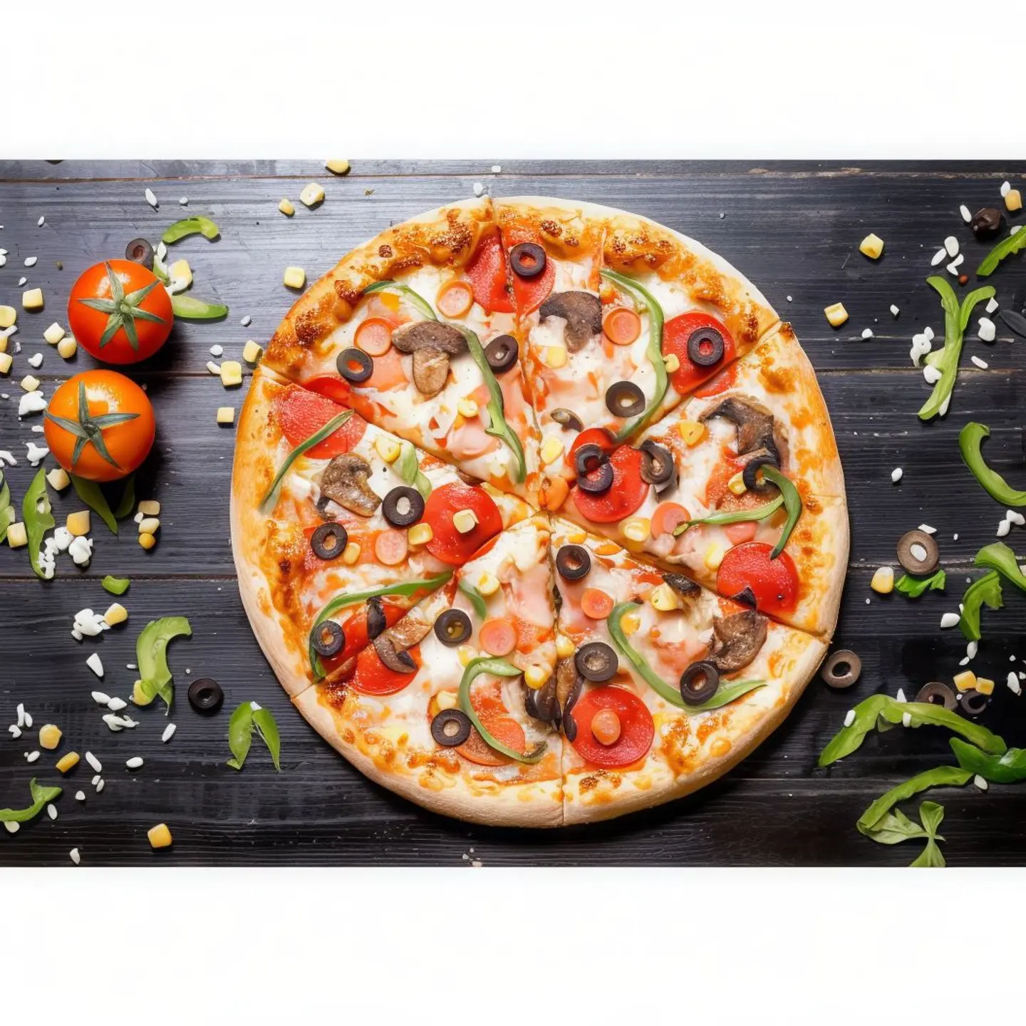 بيتزا مشكل دجاج واللحم