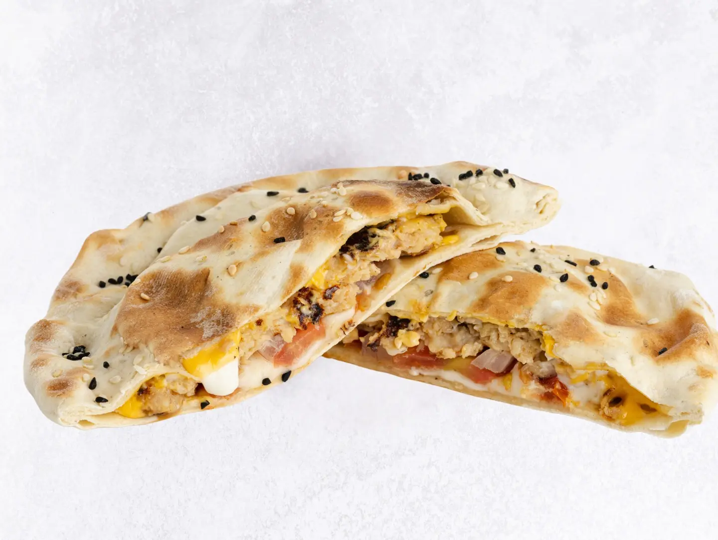 فطيرة دبل برجر دجاج