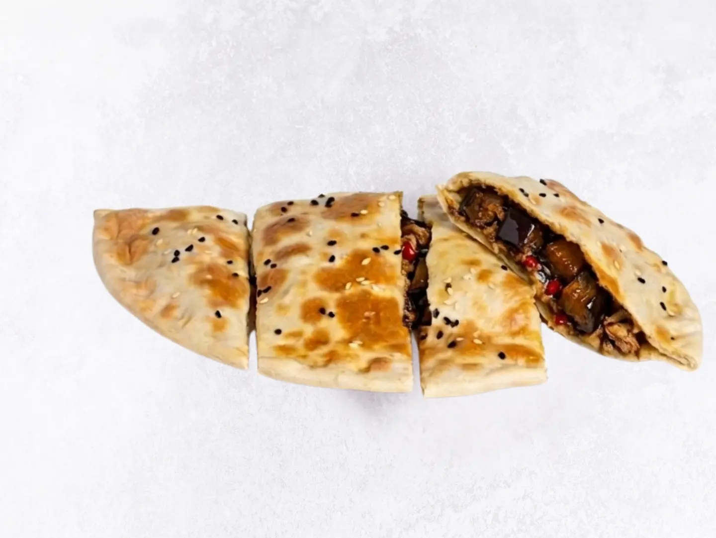 فطيرة فتة باذنجان