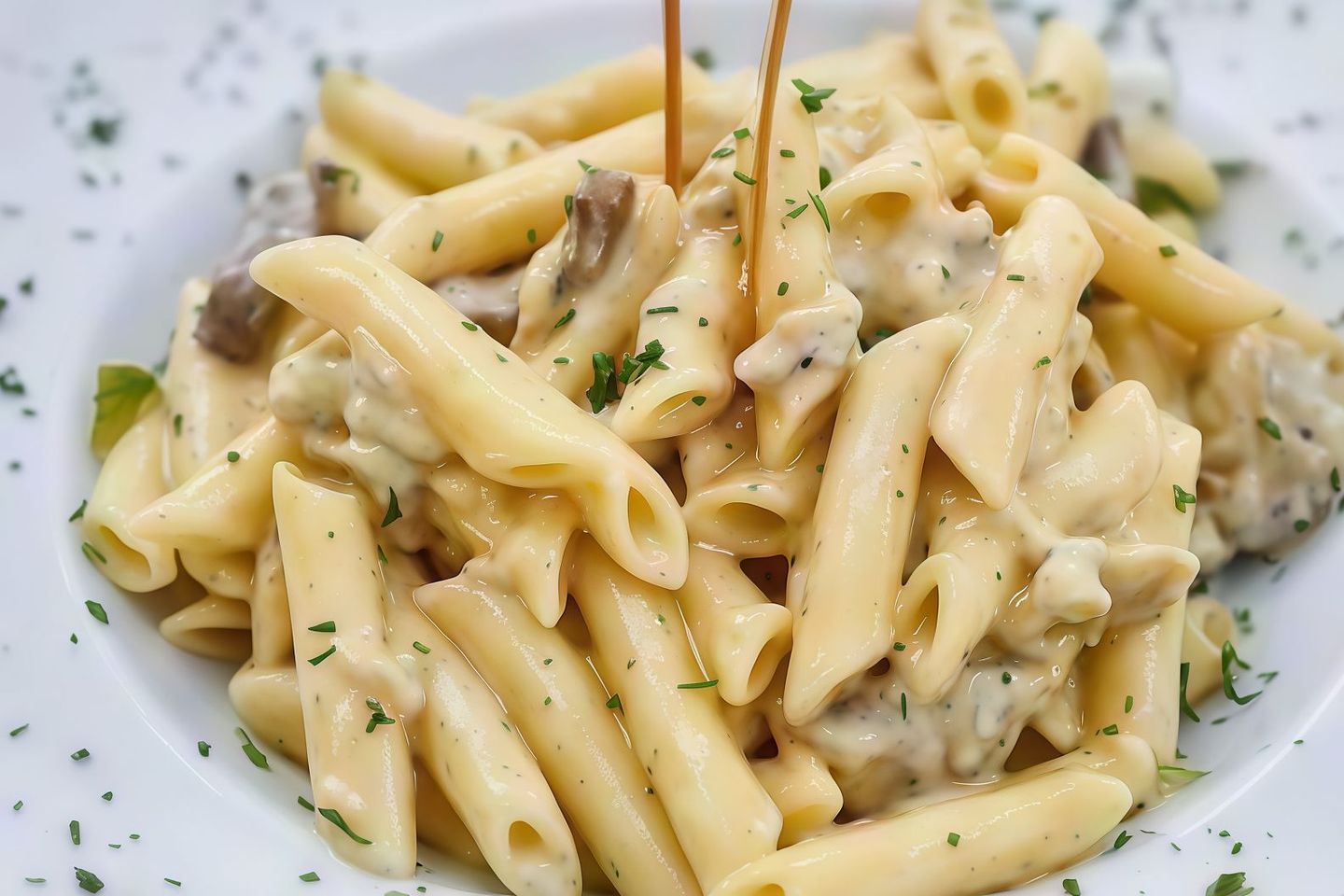 Macaroni With White Sauce