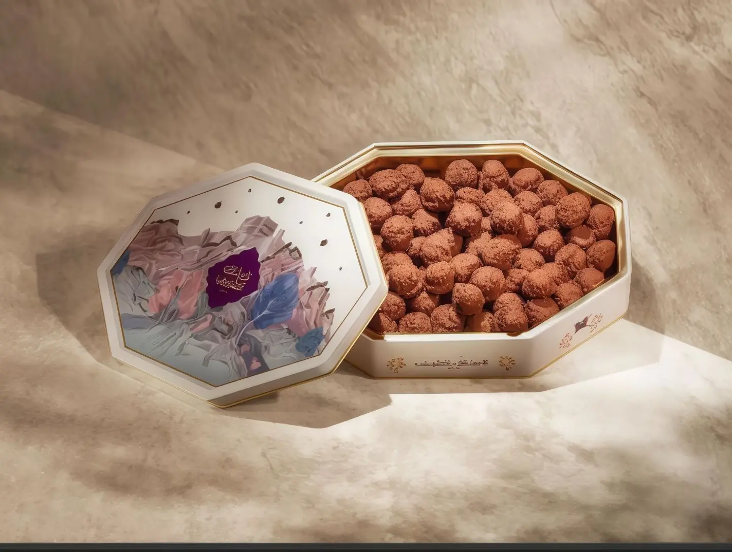 المذاق العربي بيتيفور بحشوة الشوكلاتة