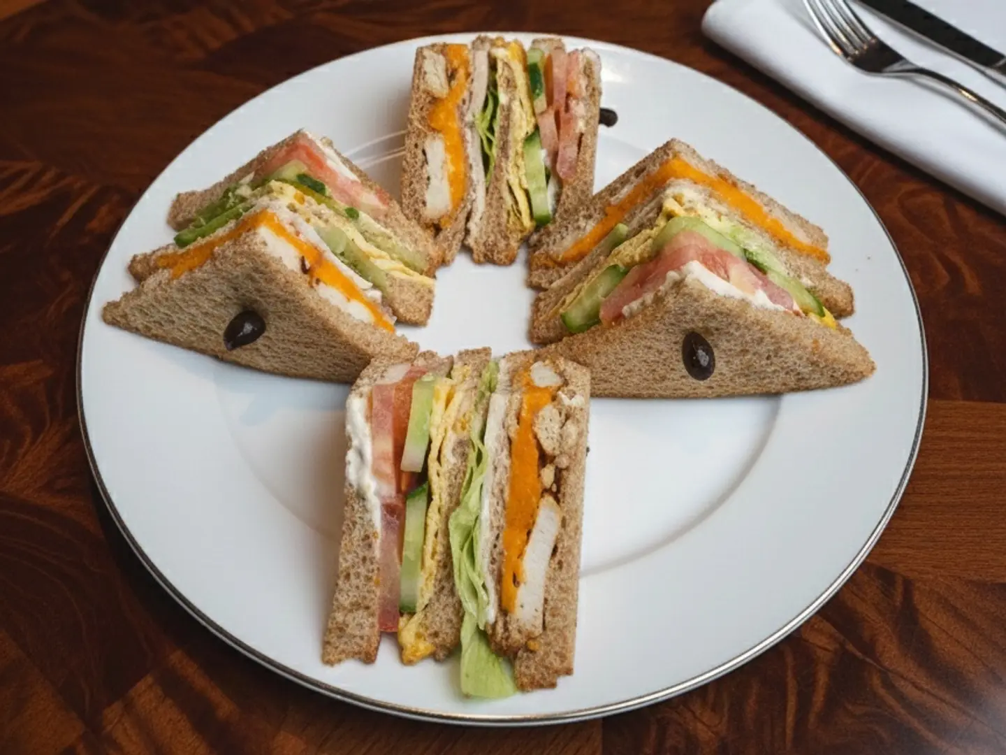 Club Sandwich With Olio Fries
