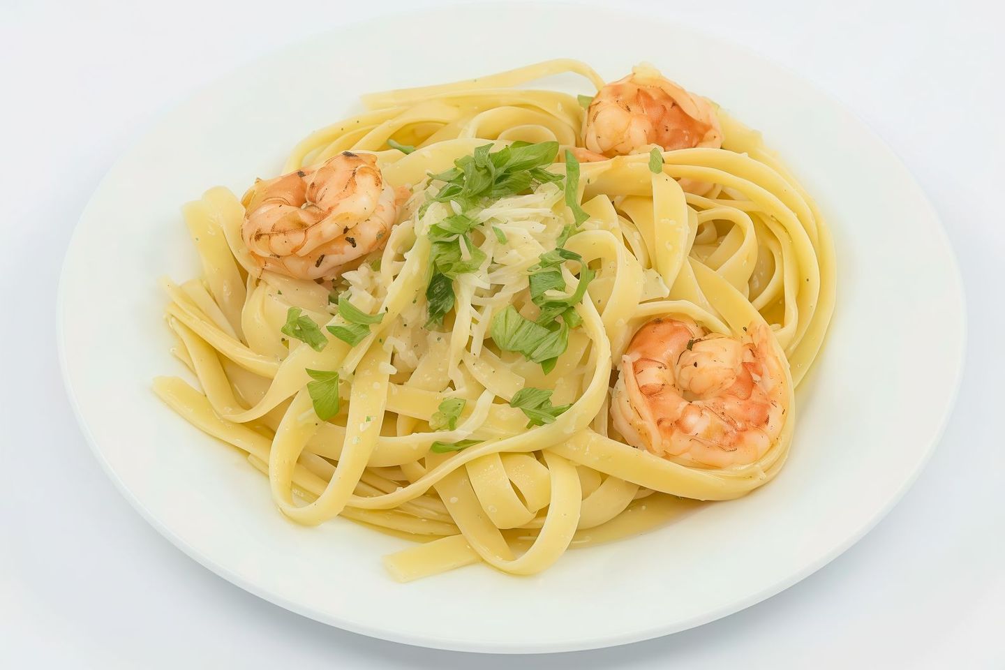 Fettuccine With Shrimp