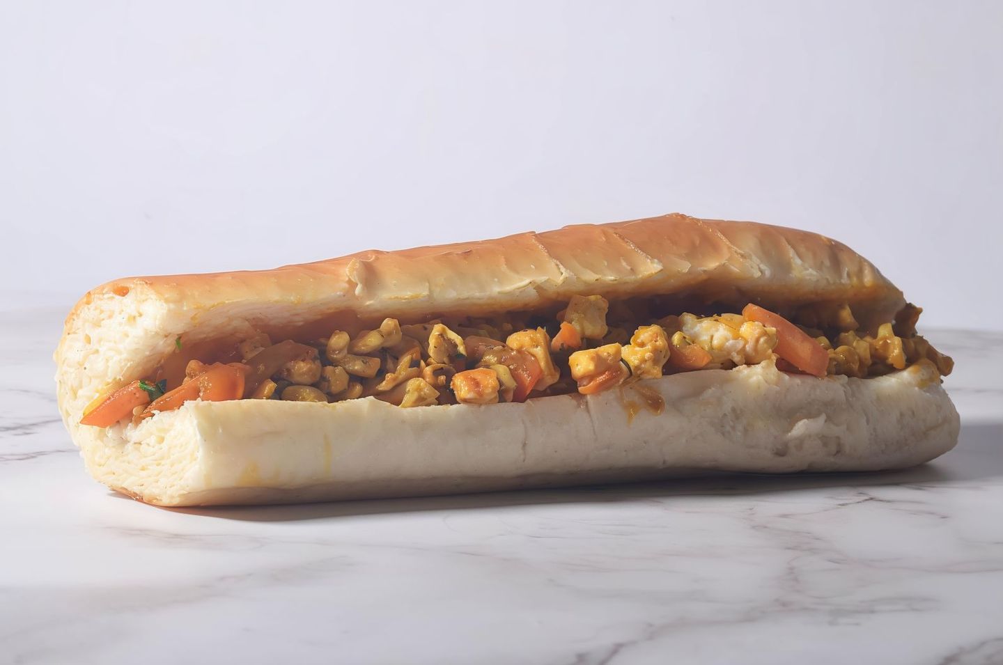 دجاج مقلقل بلجبنه - نص