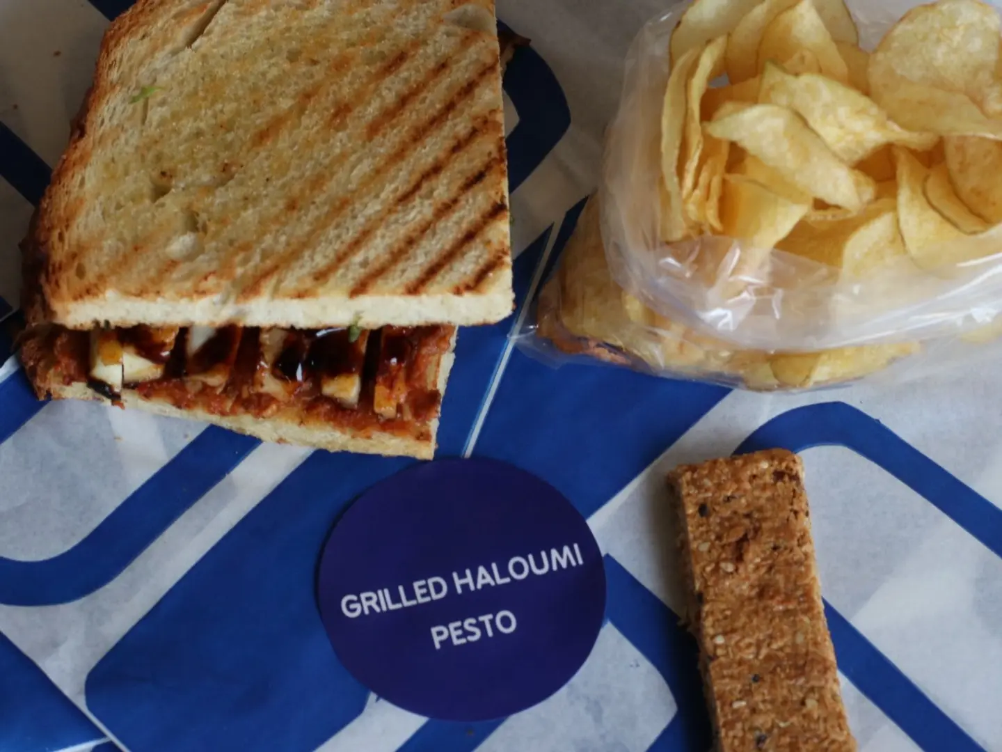 Two Bites Grilled Halloumi Pesto Cheese
