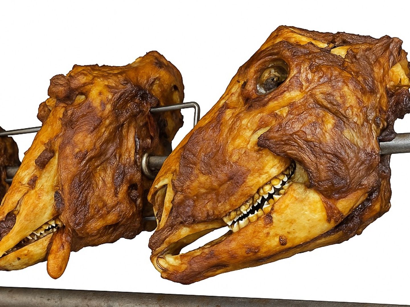 رأس تيس مشوي بدون رز