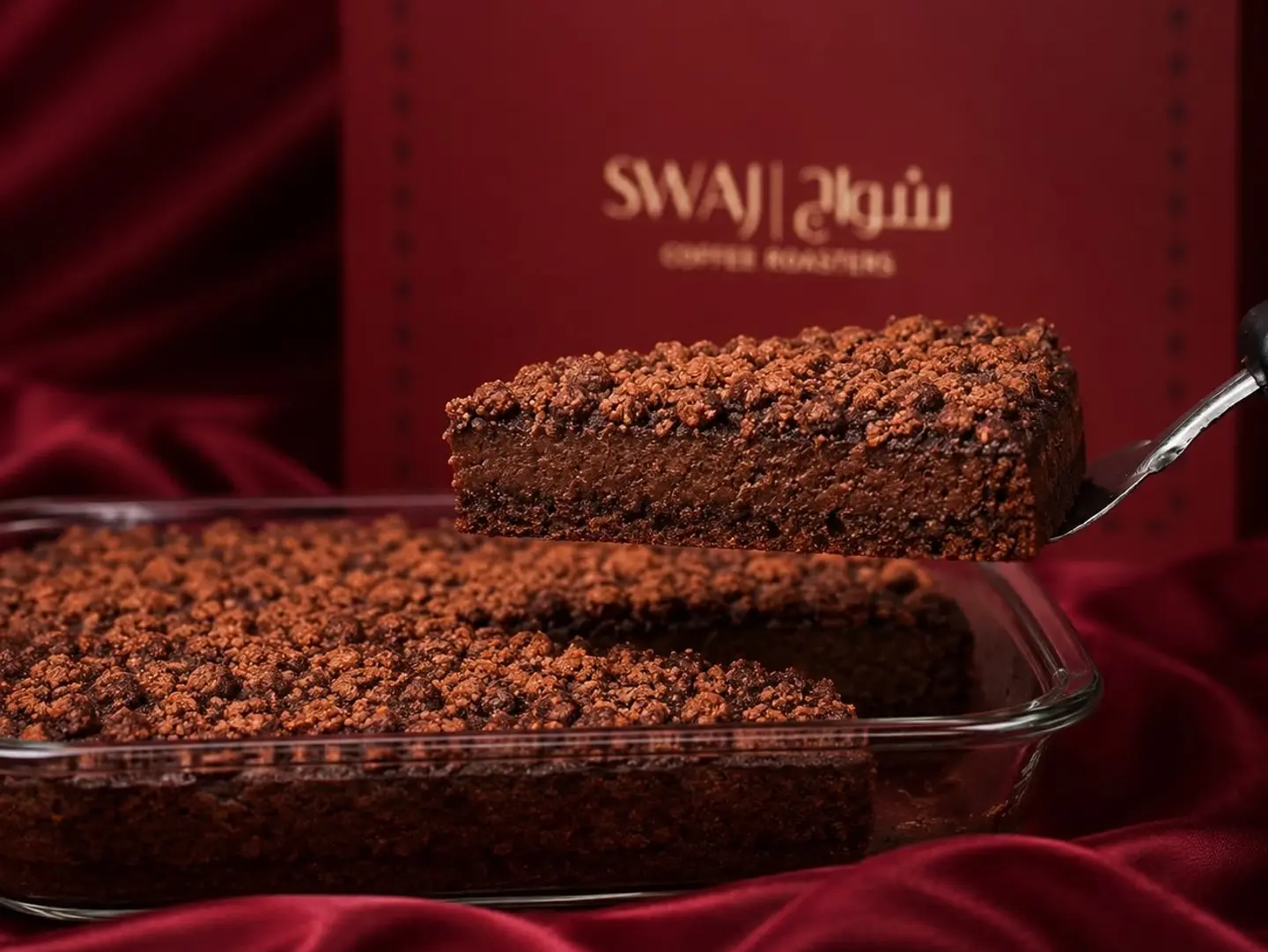 Slice Chocolate Crunchy Cake