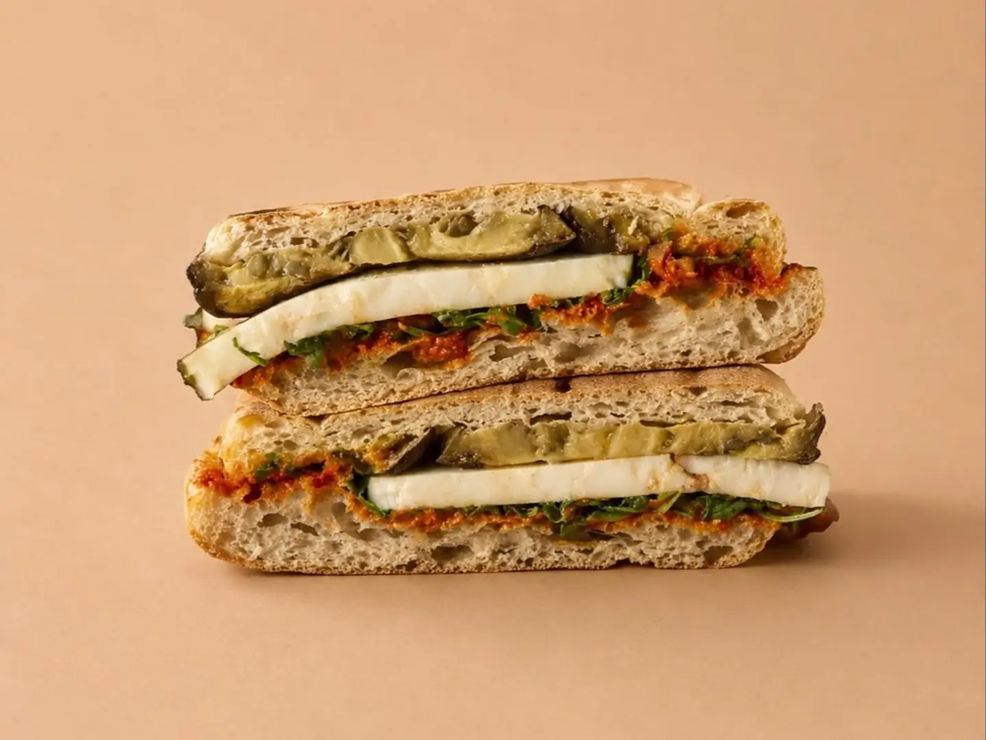 Nutty Halloumi Sandwich