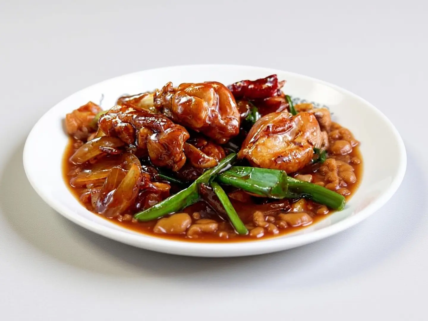 الدجاج بصلصة المحار