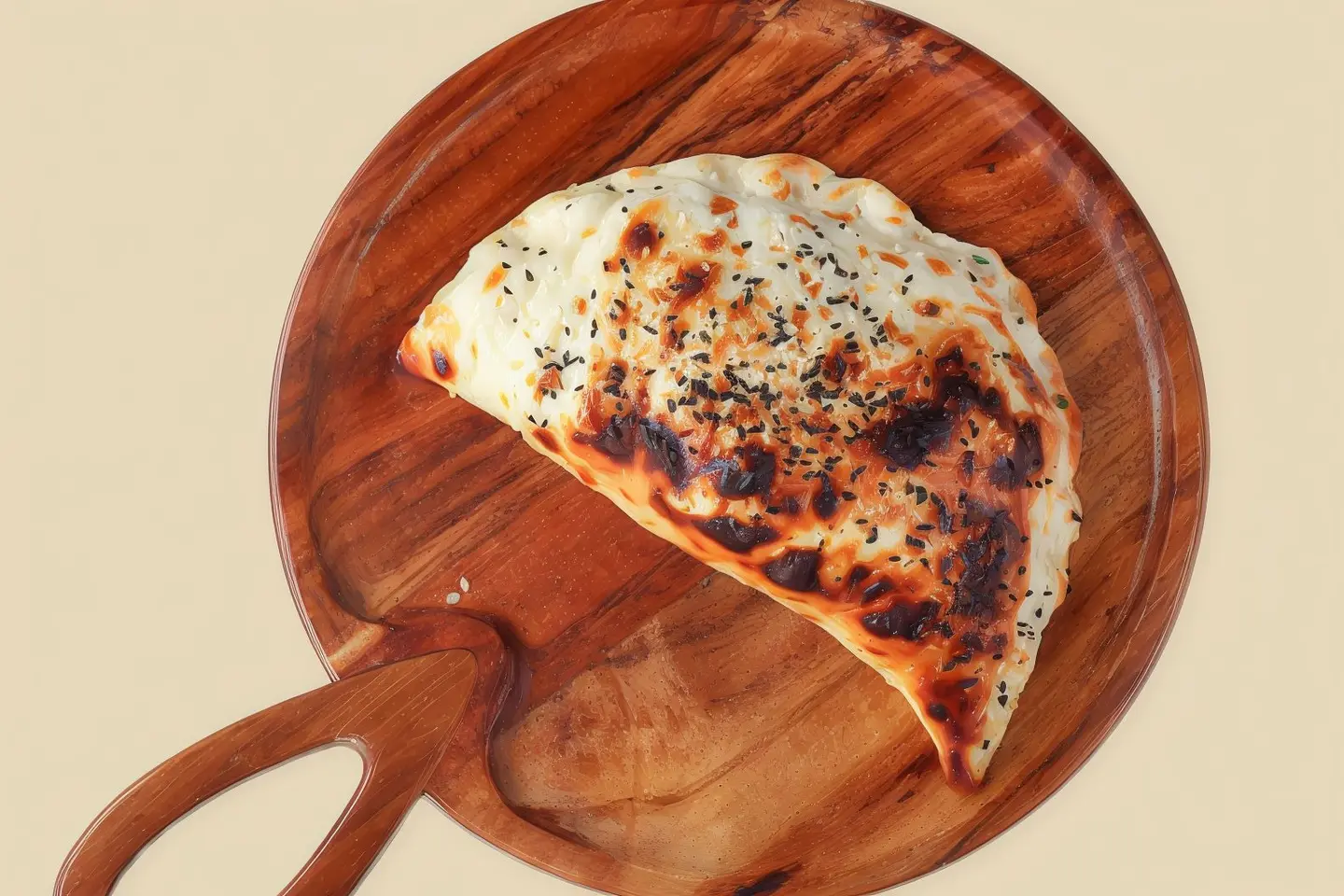 فطيرة جبن مع الزعتر و الطماط و الزيتون