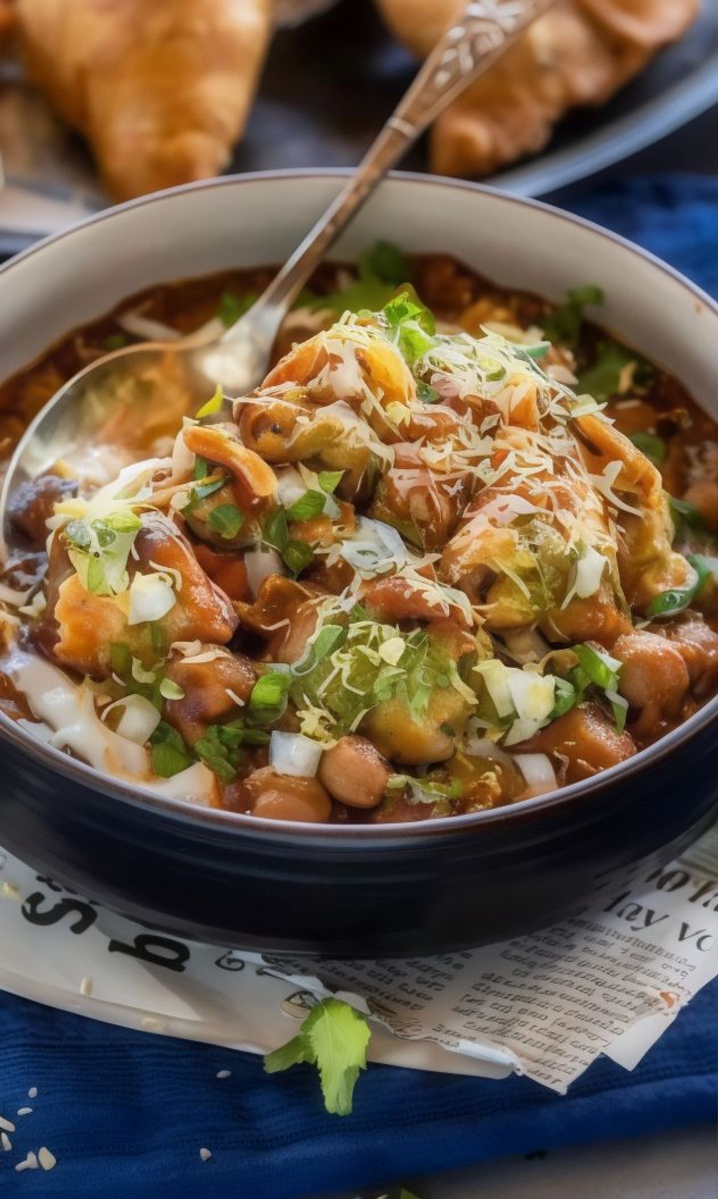Potato Samosa Chat