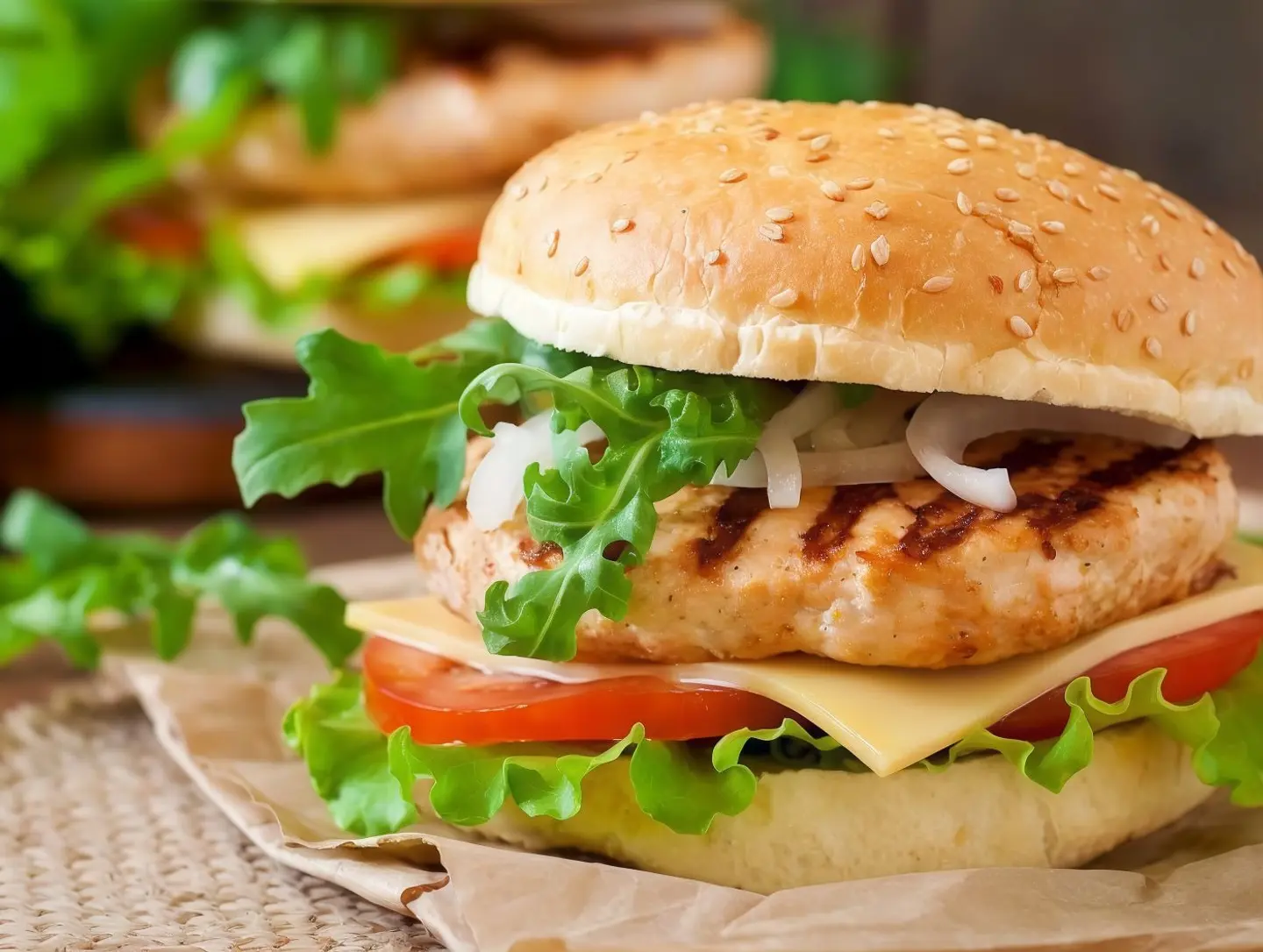 برجر دجاج حار