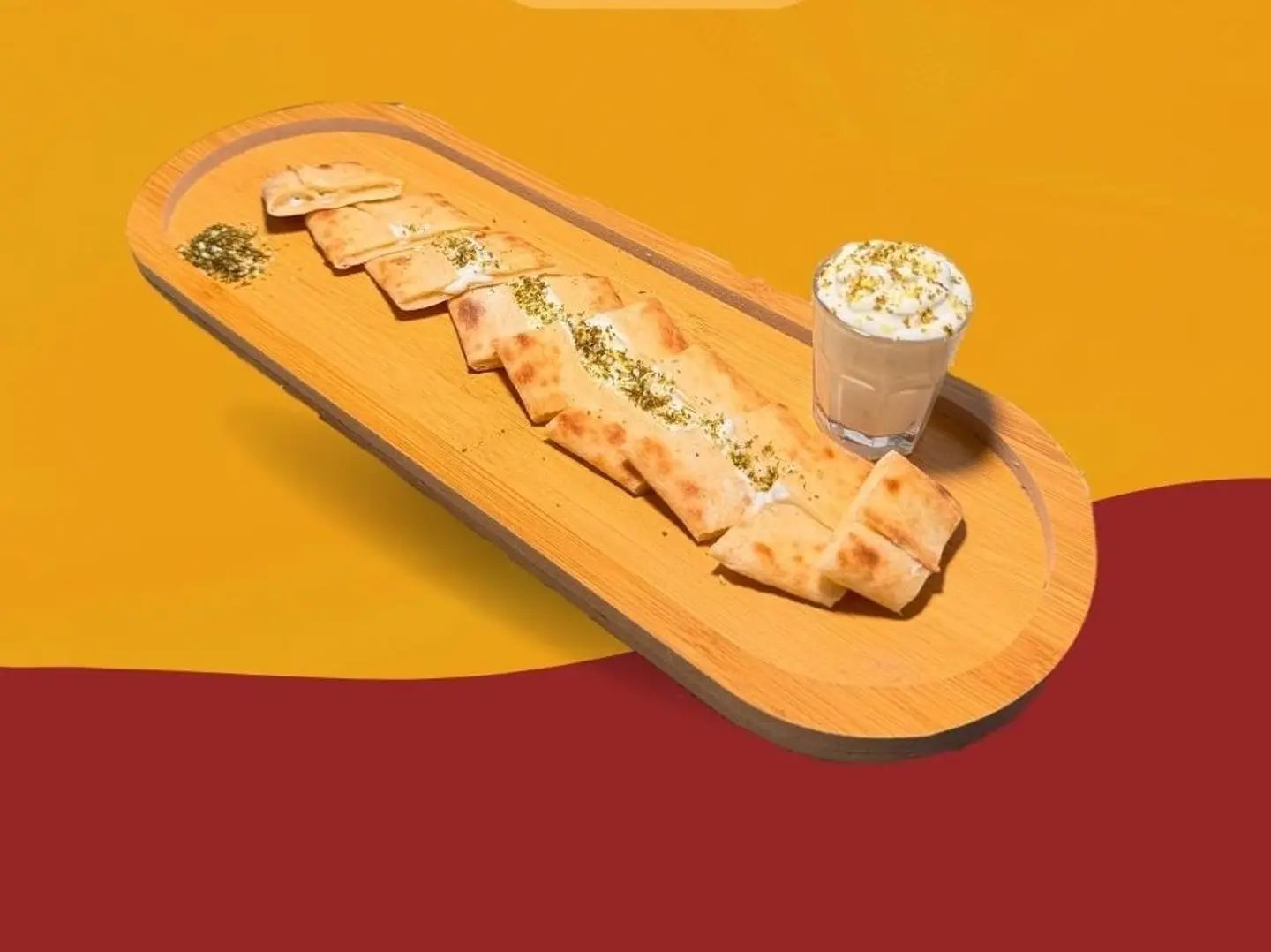 فطيرة جبن سائل زعتر