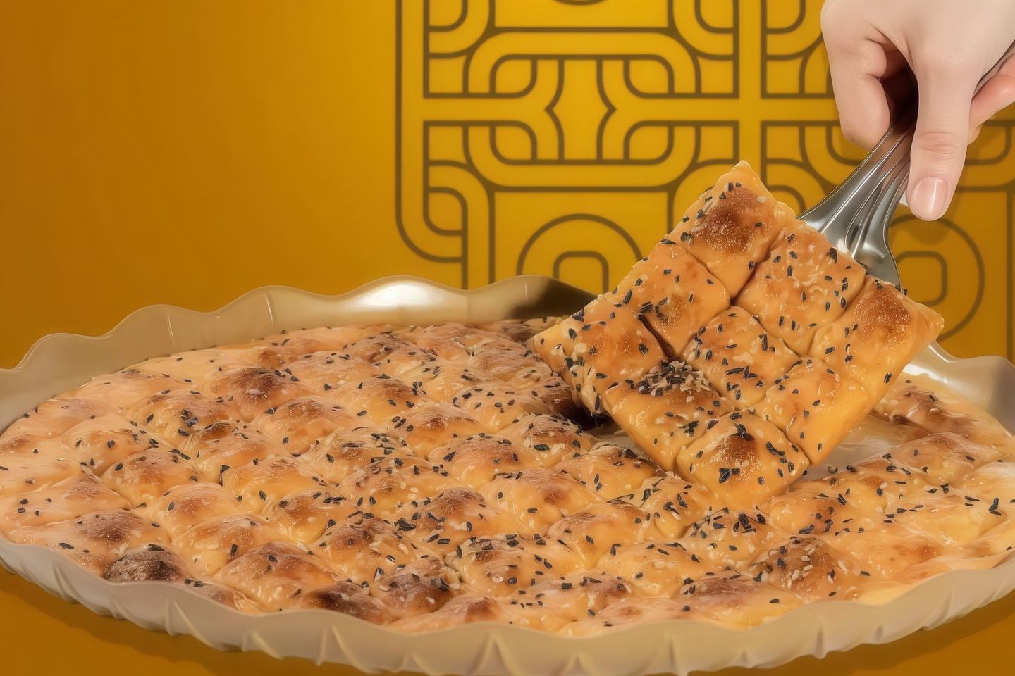 بنت الصحن بالجبنة الشيدر - وسط