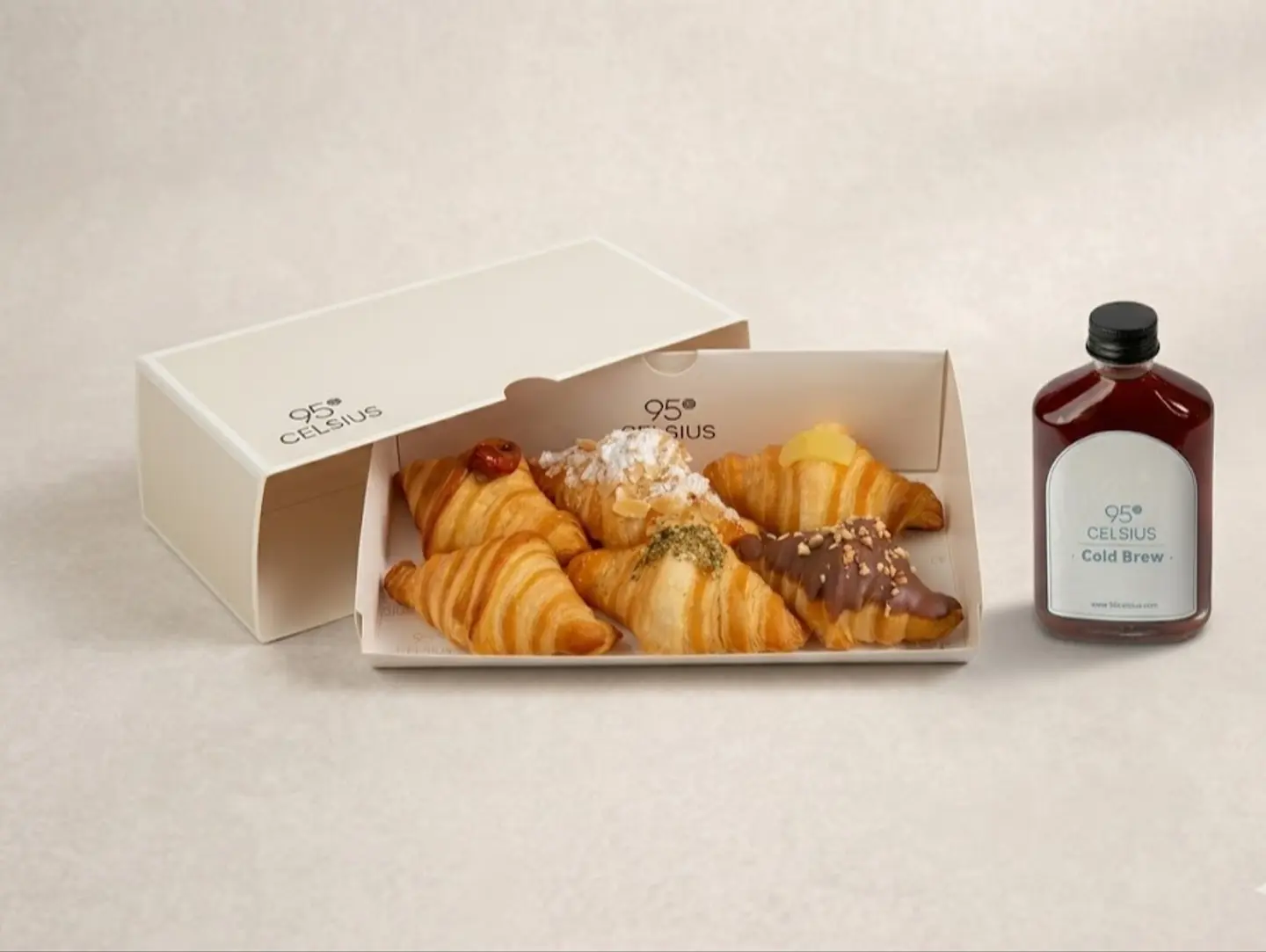 Mini Croissant With Any Coffee