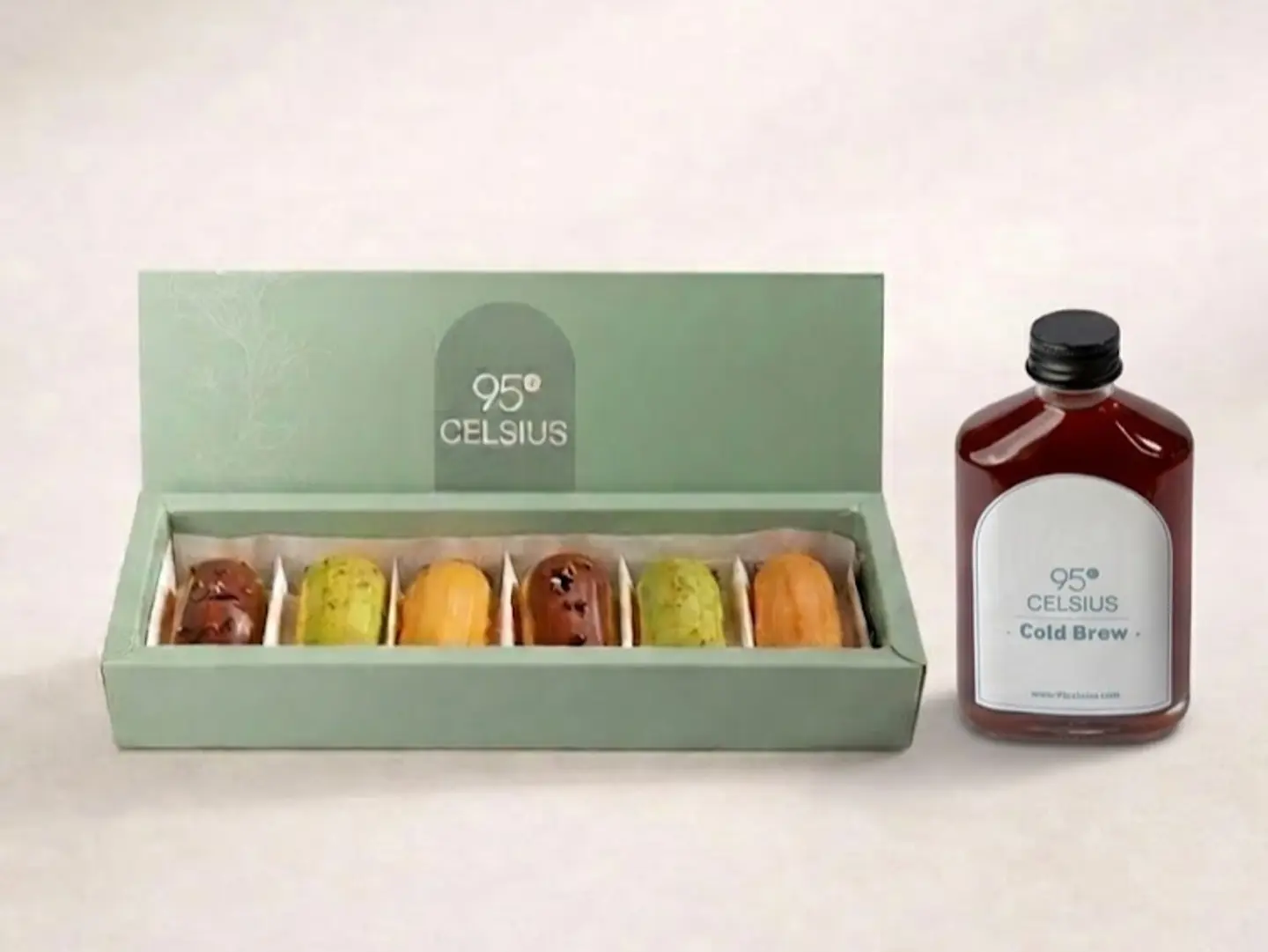 Mini Eclairs And Any Coffee