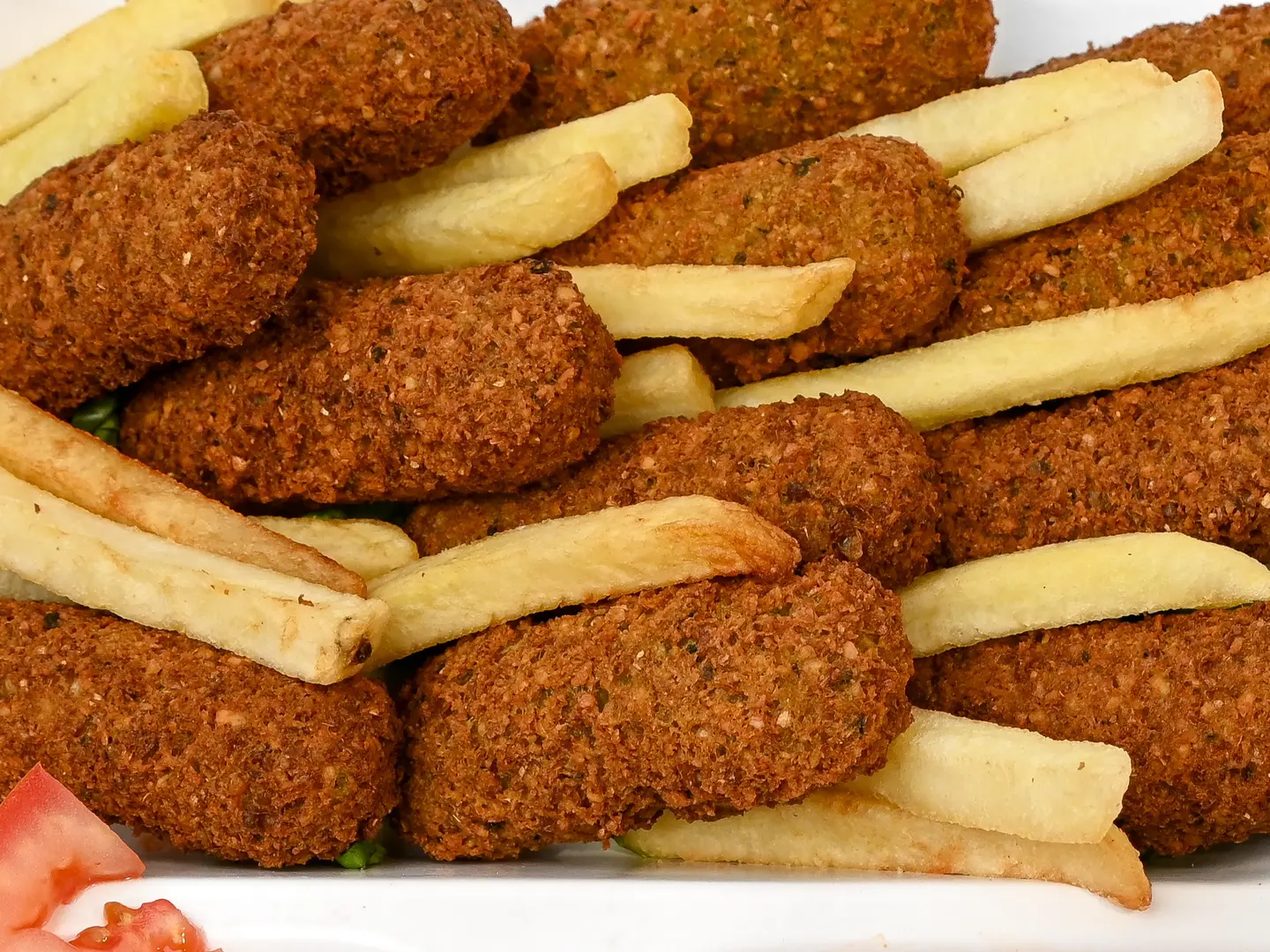 صحن فلافل مشكل