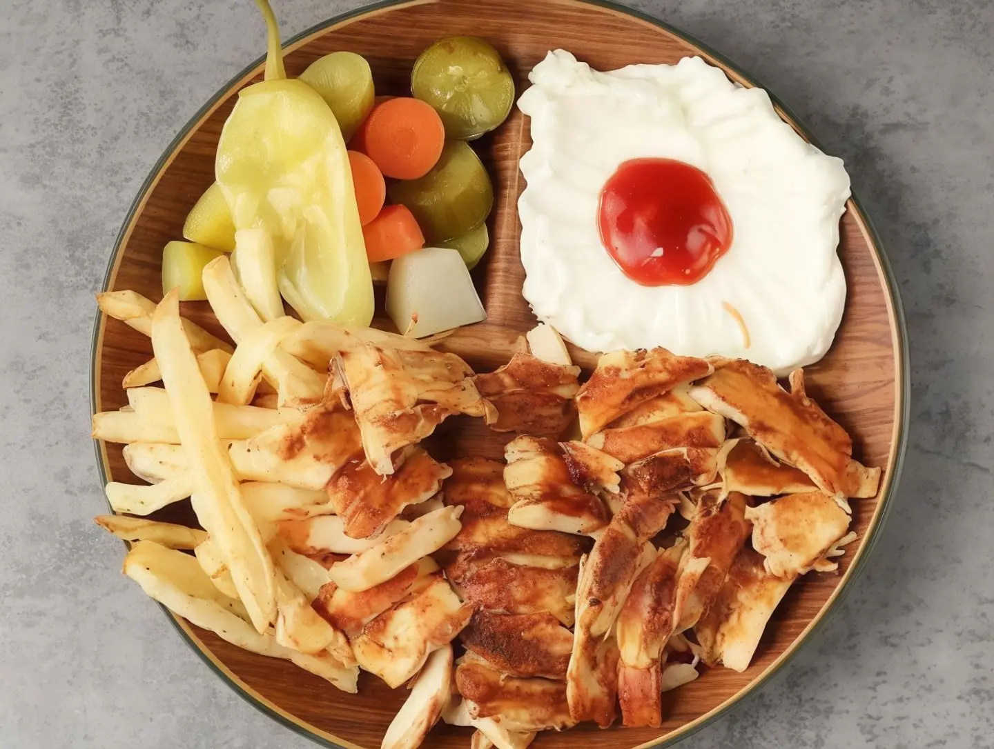 Shawarma Slices Plate