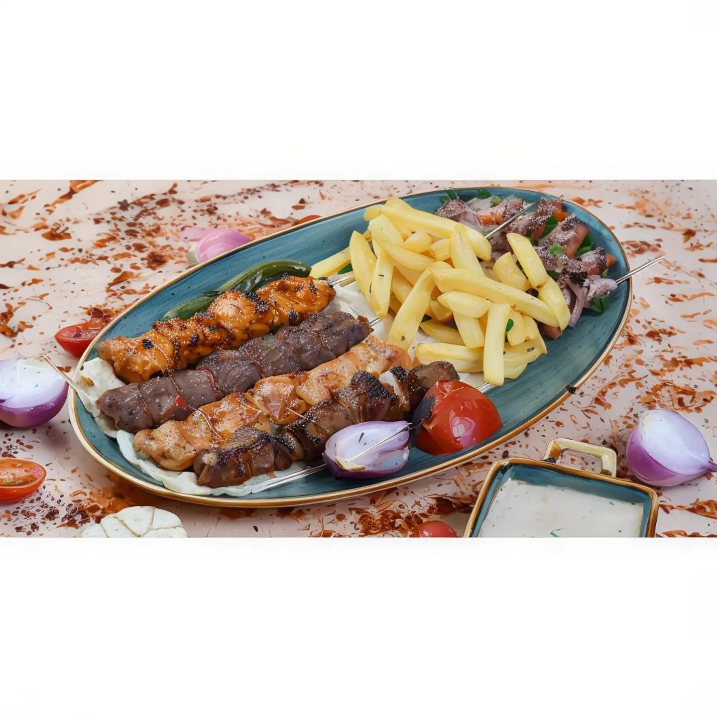 مشكل لحم ٤ اسياخ