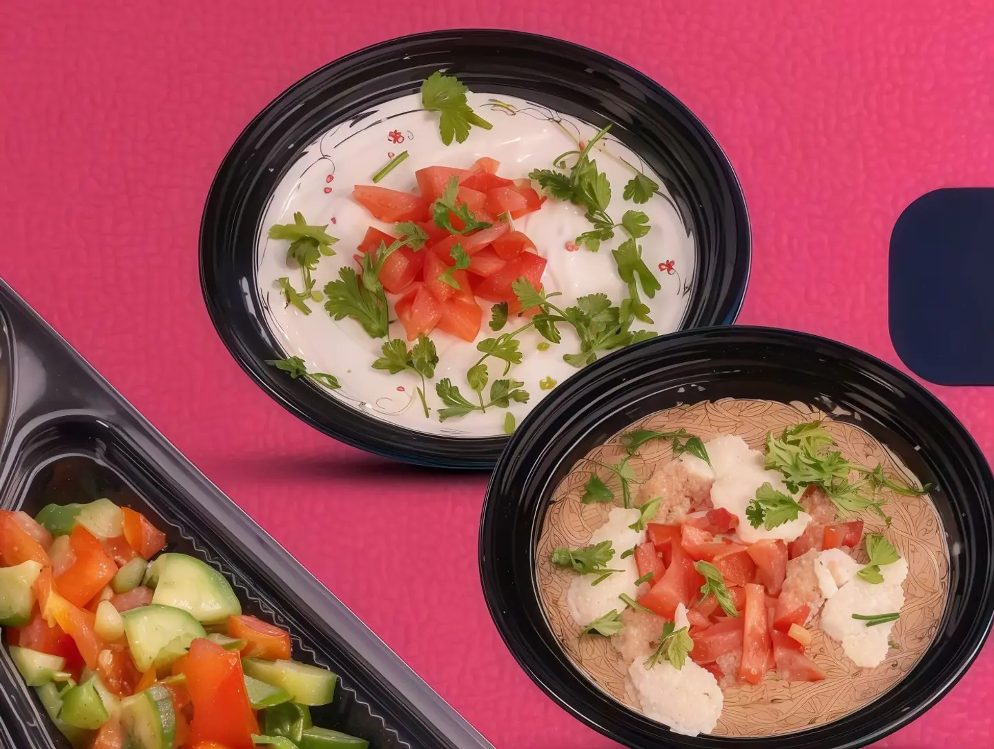 صحن جبنة بالطماطم