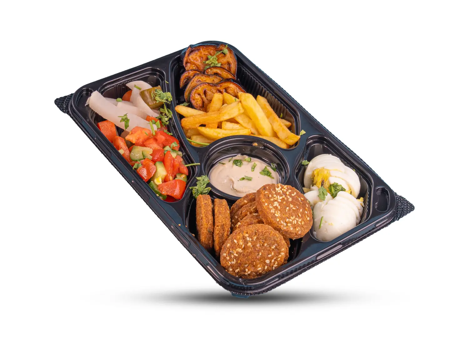 صحن فلافل مشكل