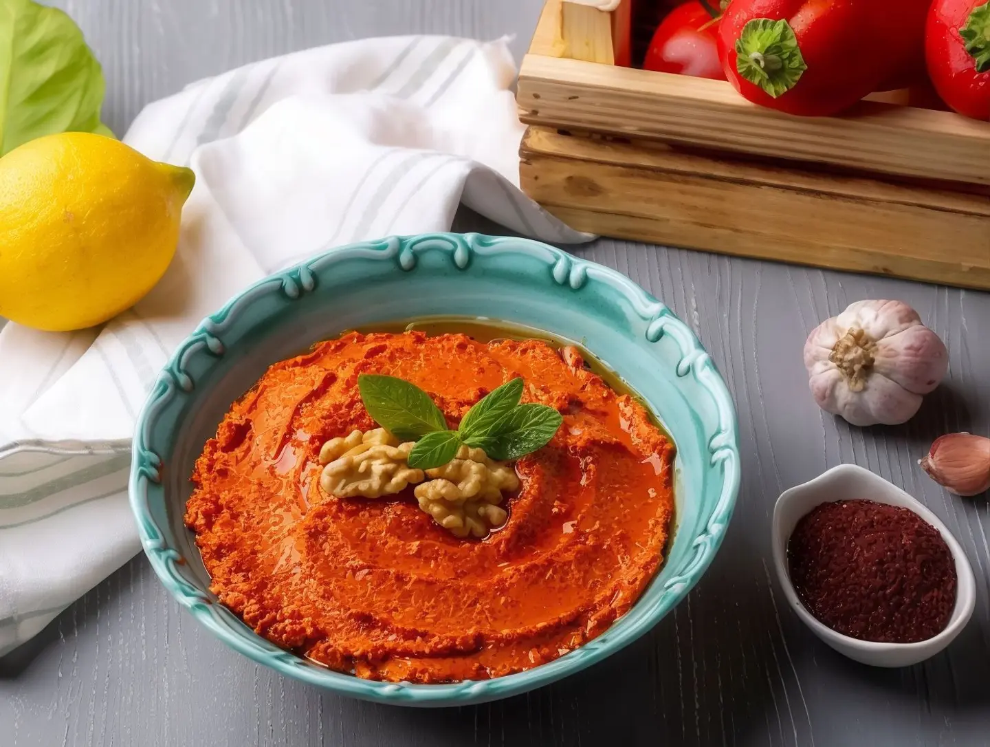 Muhamra With Walnuts And Olive Oil Small